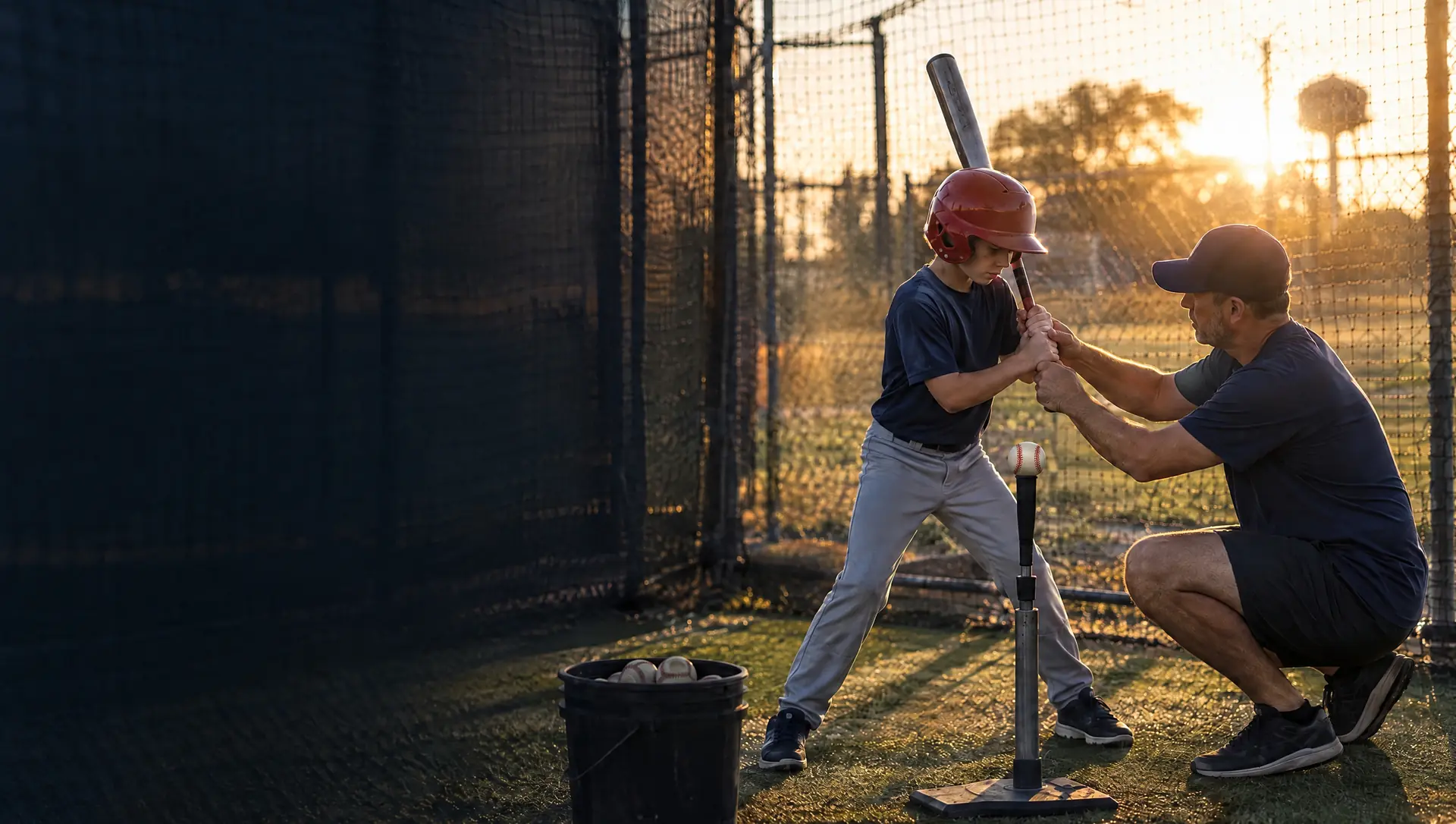ExtraReps marketing illustration of a coach working with a young athlete